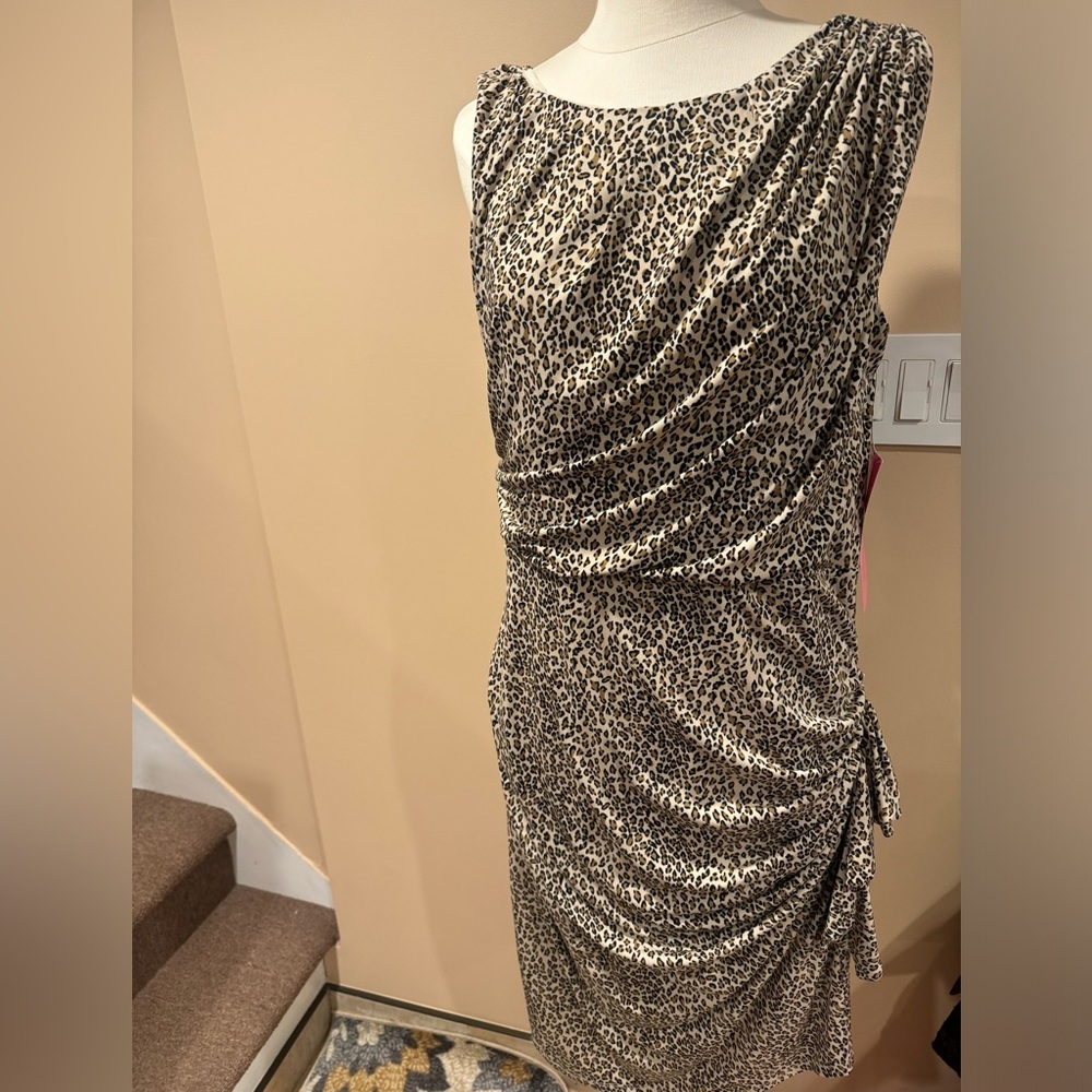 Betsy Johnson NWT leopard dress size 14